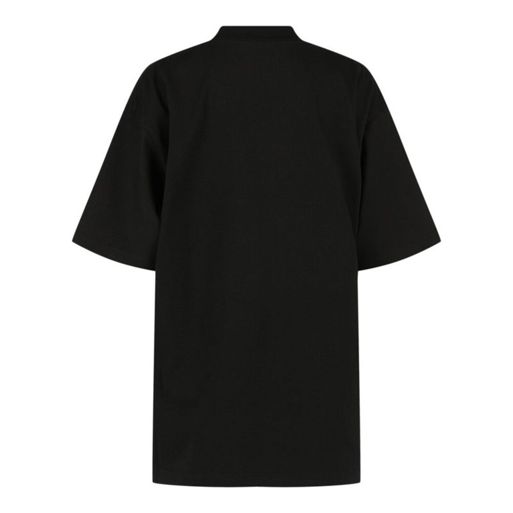 Balenciaga Medium Fit Beverly Hills Embroidered T-Shirt Black Womens - Picture 2 of 3